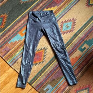 Blue Shimmer Athleta Elation Shine Tights